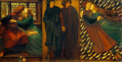 Paolo and Francesca da Rimini by Dante Gabriel Charles Rossetti